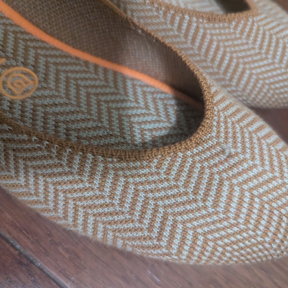 Rothy's Merino Camel Herringbone Square Flats - Picture 5 of 8